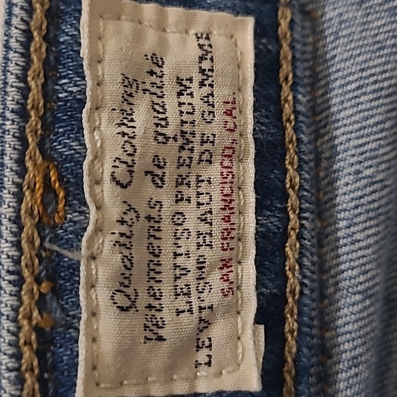 Levi's 721 High Rise Skinny medium wash distressed knees jeans 31 - Picture 6 of 8